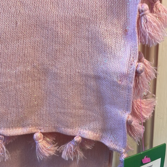 Lilly Pulitzer Lana Scarf Pink “Paradise Tin” - Picture 4 of 6